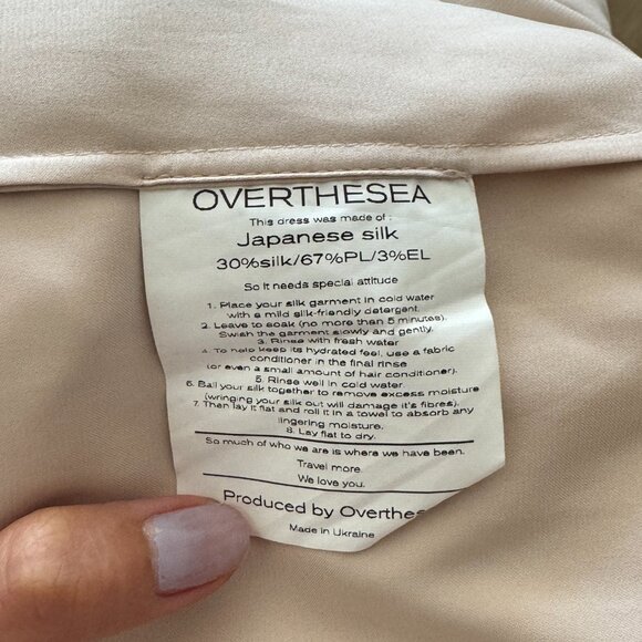 OVERTHESEA Off-Shoulder Crop Top and Maxi Skirt Beige Set - Picture 11 of 11